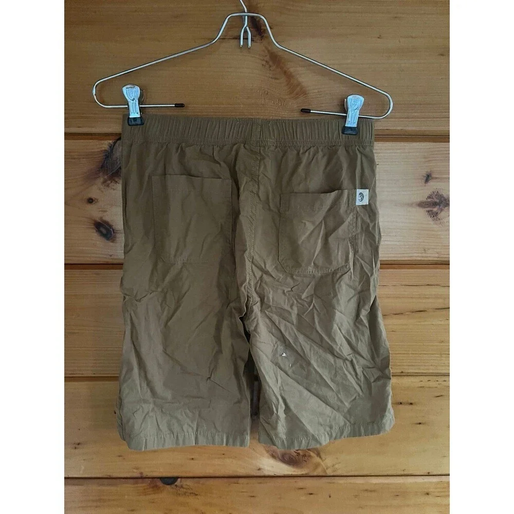NWT Free Planet Boys 10 Khaki Shorts Pockets Pull-On Cotton Summer Drawstring